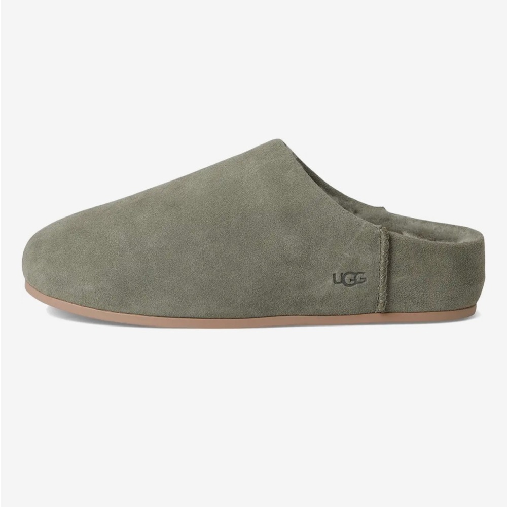 UGG Green Suede Slippers Women's Elea Slippers mosss green - Picture 4 of 9